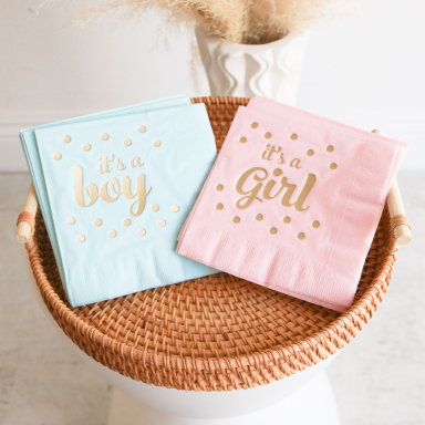 It's A Boy and It's a Girl Napkins (set of 25)